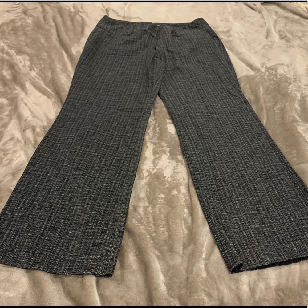 Black and white dress pants